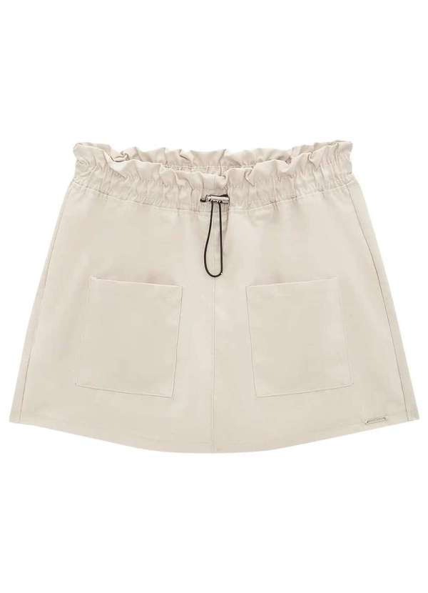 Lilimoon - Shorts Saia Cru Menina Lilimoon Cru