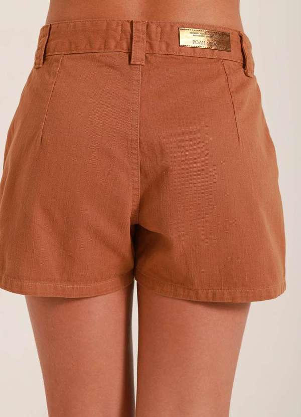 Poah Banana - Shorts Saia Marrom Menina Poah Banana Marrom 2