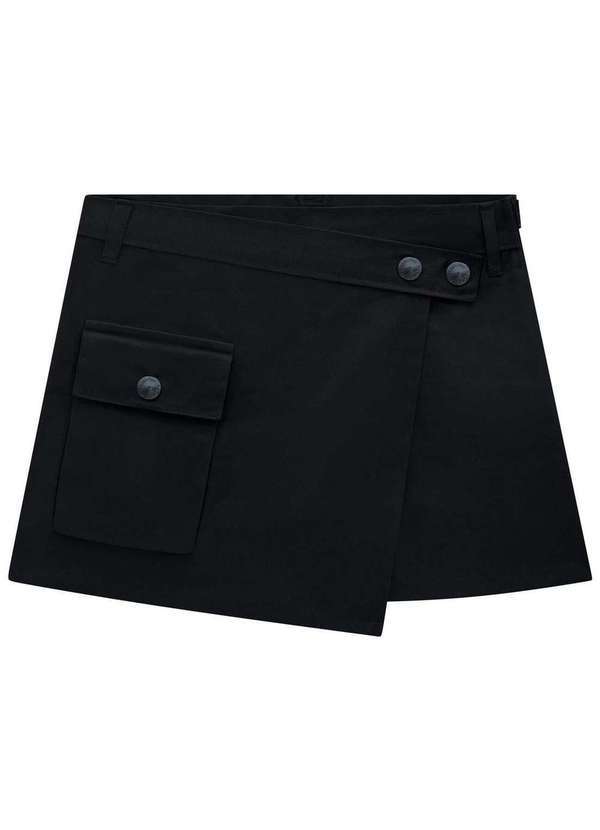 Vic&vicky - Shorts Saia Menina Preto Vic&Vicky Preto