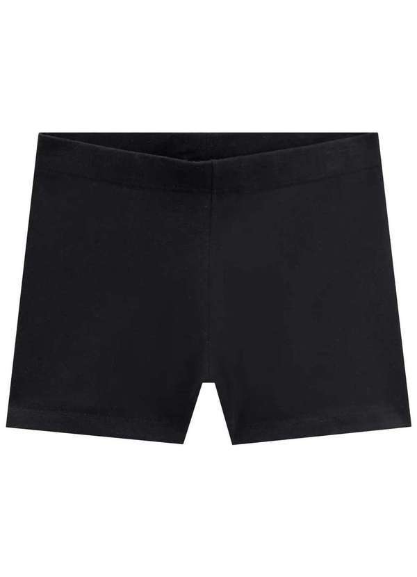 Kukiê - Short Menina Preto Segunda Pele Kukiê Preto