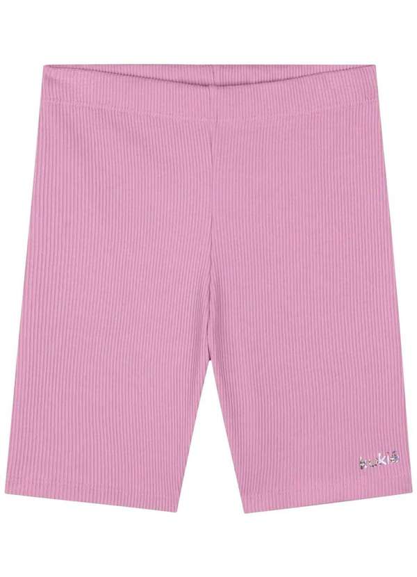 Kukiê - Shorts Ciclista Algodão Menina Kukiê Rosa Rosa