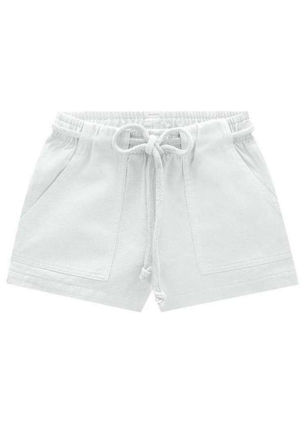 Infanti - Shorts Infantil Moletinho Branco Infanti Branco