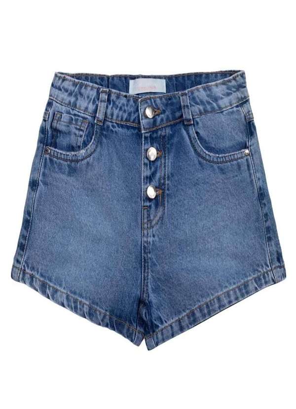Bakulelê - Shorts Jeans Infantil Menina Bakulelê Jeans