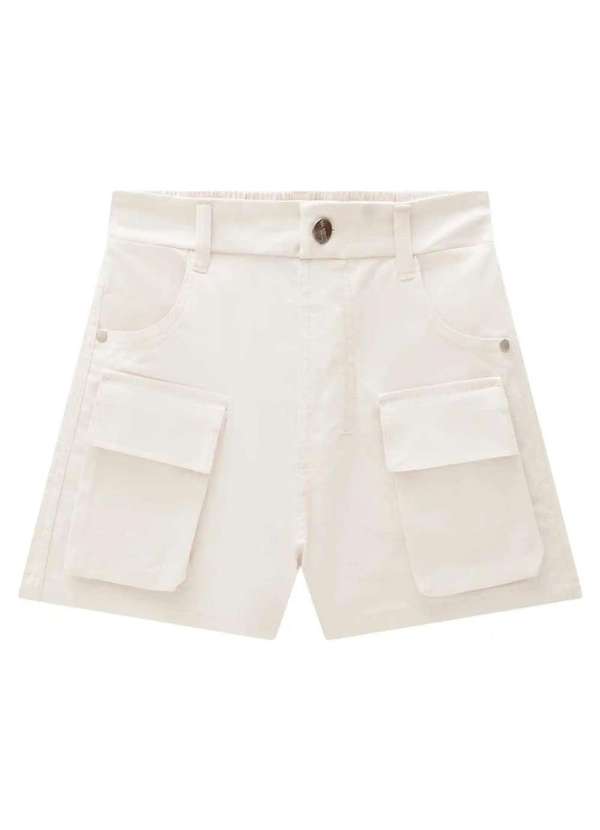 Lilimoon - Shorts Juvenil Menina Off Lilimoon Off White