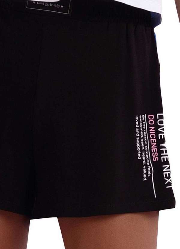 Vanilla Cream - Shorts Juvenil Preto Vanilla Cream Preto 2