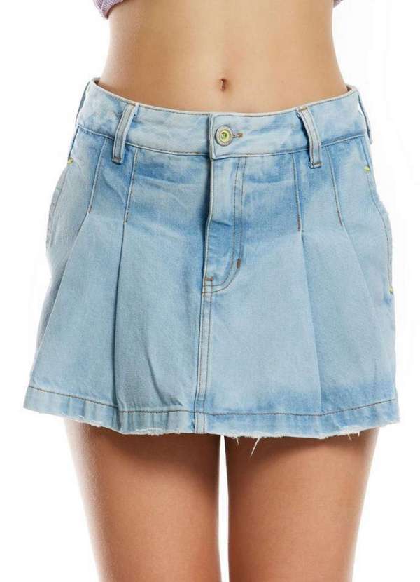 Poah Banana - Shorts Saia Jeans Frisada Infantil Poah Noah Jeans