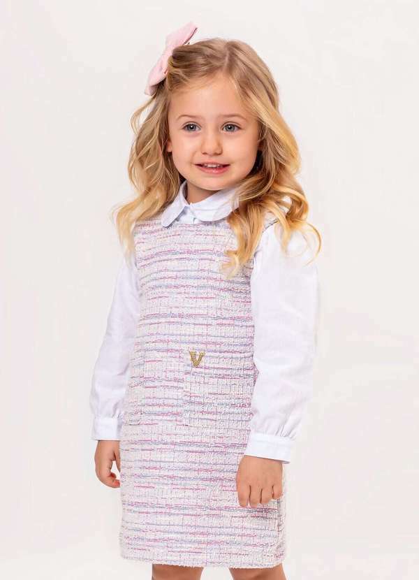 Vigat - Conjunto Salopete Infantil Off Vigat Estampado