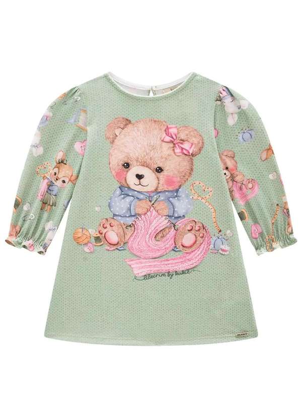 Kukiê - Vestido Bebê Menina Kukiê Estampado