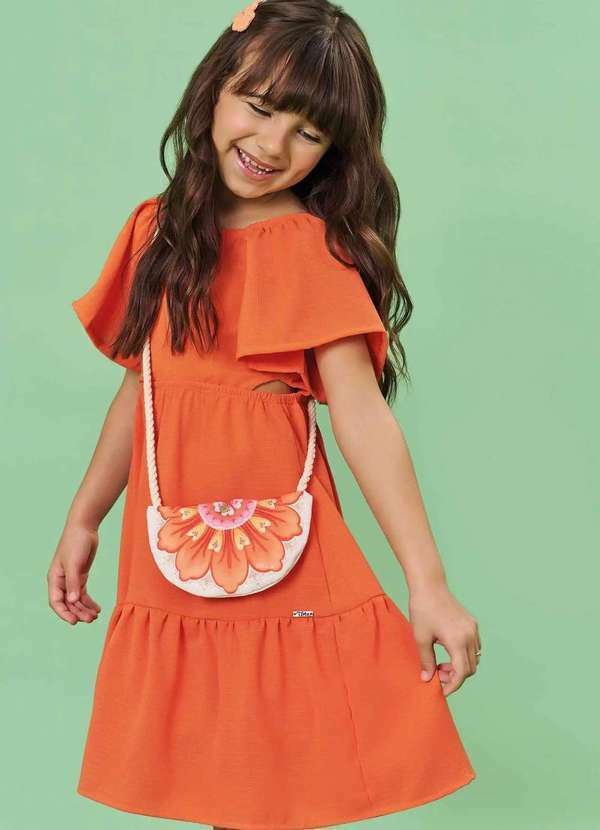Infanti - Vestido com Bolsa Neon Menina Infanti Estampado