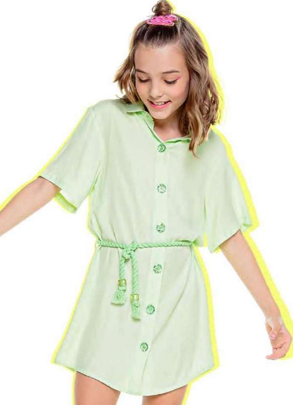 Mylu - Vestido Cordão Verde Mylu Verde