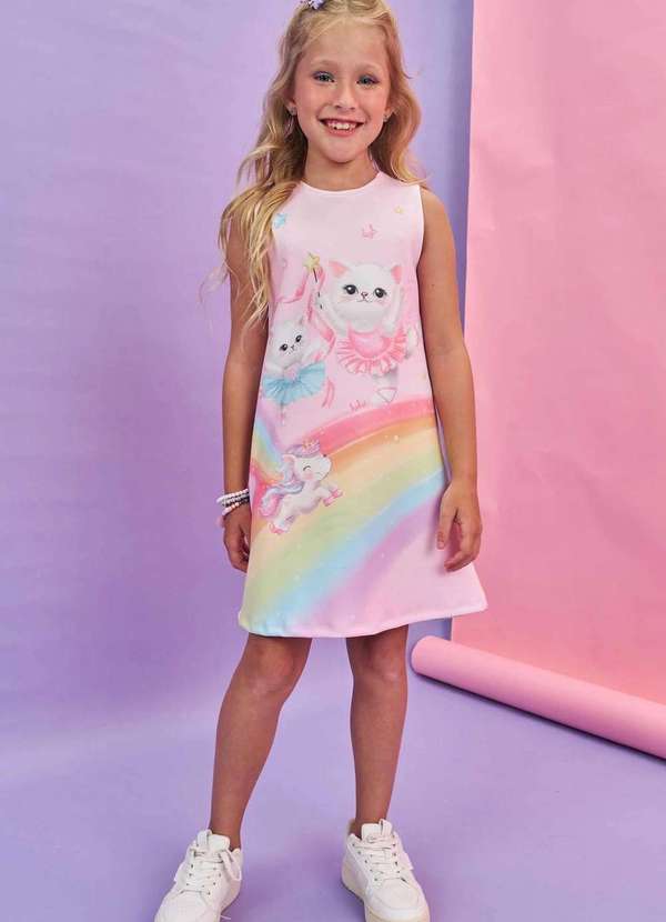 Kukiê - Vestido em Fly Tech Estampado Kukiê Estampado 2