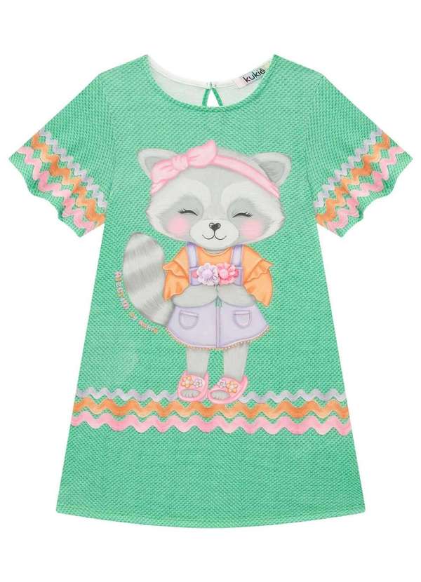 Kukiê - Vestido em Malha Fresh Verde Kukiê Verde