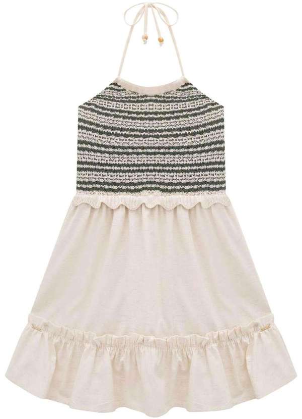 Infanti - Vestido em Tricot Linho Deluxe Infanti Verde 3
