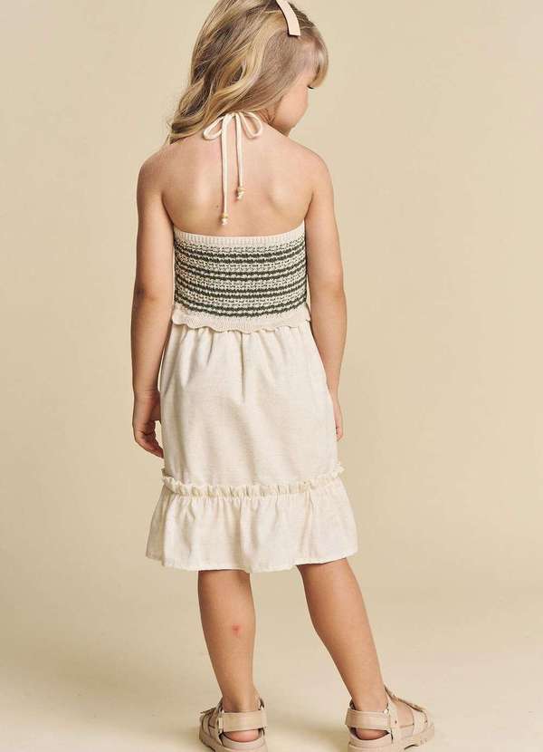 Infanti - Vestido em Tricot Linho Deluxe Infanti Verde 4