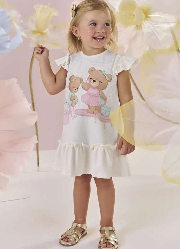 Kukiê - Vestido Estampado Infantil Kukiê Estampado