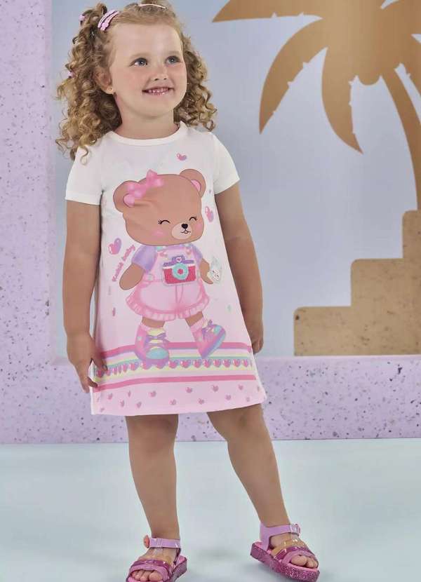 Kukiê - Vestido Estampado Infantil Kukiê Estampado
