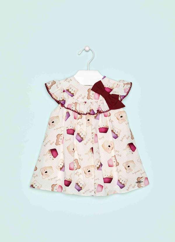 Mon Sucré - Vestido Festa Bebê Menina Monsucré Estampado
