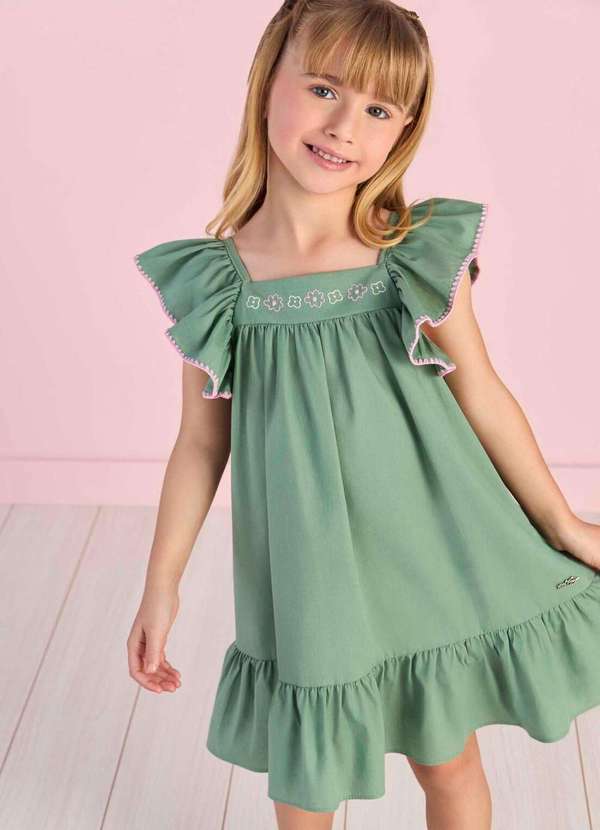 Mon Sucré - Vestido Festa Verde Menina Monsucré Verde 1