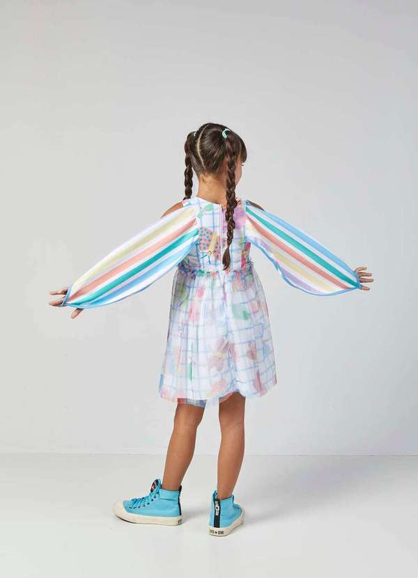 Mylu - Vestido Infantil Estampado Colorido Mylu Estampado 2