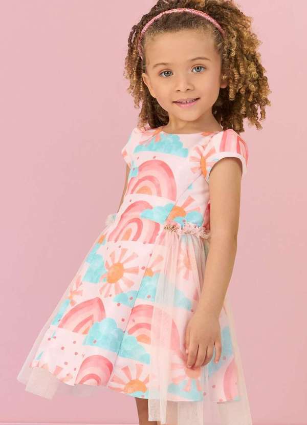 Mon Sucré - Vestido Infantil Estampado Mon Sucré Estampado 2
