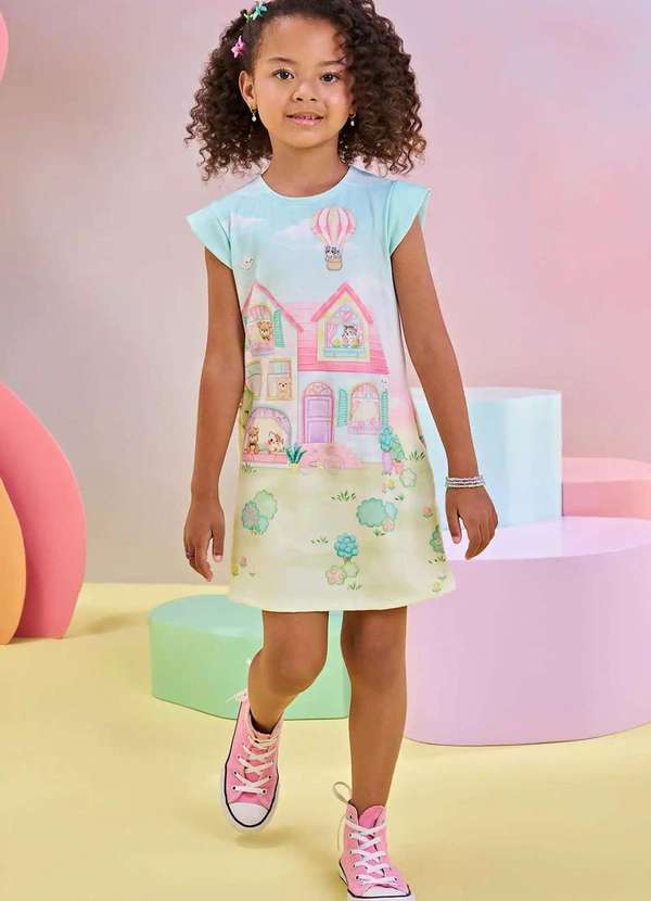 Infanti - Vestido Infantil Infanti Menina Estampado Estampado