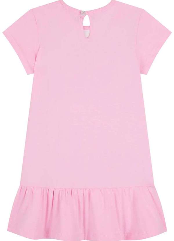 Kukiê - Vestido Infantil Kukiê Ursinha com Colete Jeans Estampado 3