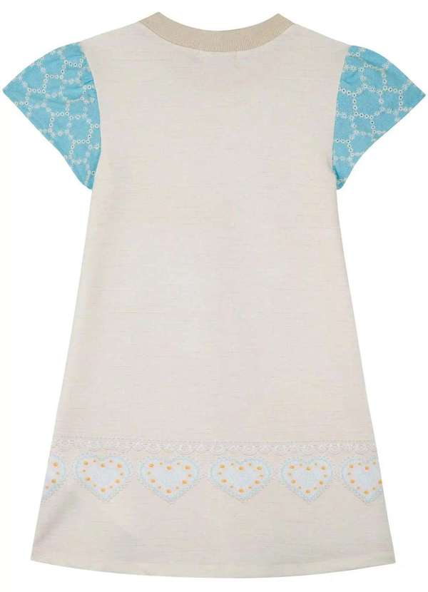 Kukiê - Vestido Infantil Kukiê Ursinha com Flores Estampado 3