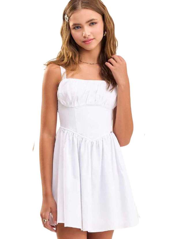 Bobbylulu - Vestido Infantil Love Bobbylulu Branco