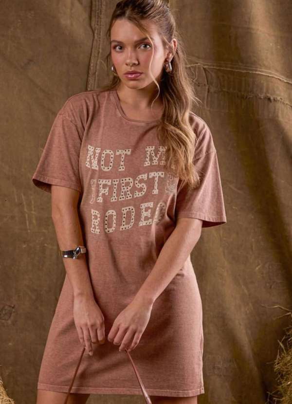 Biliton - Vestido Infantil Menina Biliton Marrom