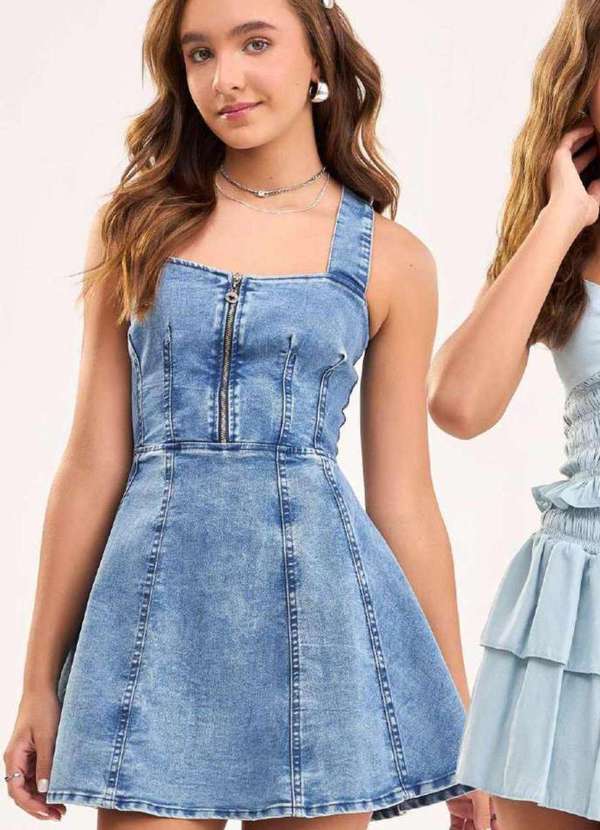 Bobbylulu - Vestido Infantil Menina Bobbylulu Jeans