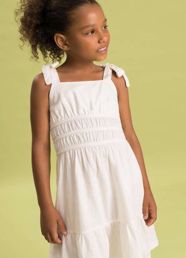 Bugbee - Vestido Infantil Menina Bugbee Branco 2