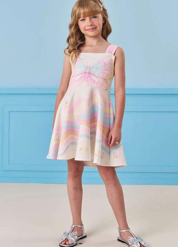 Infanti - Vestido Infantil Menina Estampado Infanti Estampado