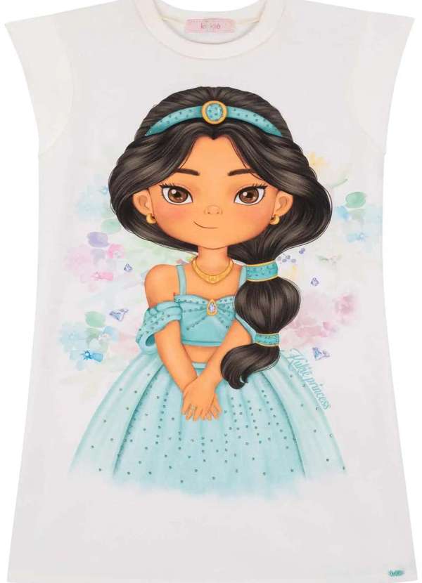 Kukiê - Vestido Infantil Menina Estampado Jasmine Kukiê Estampado 2