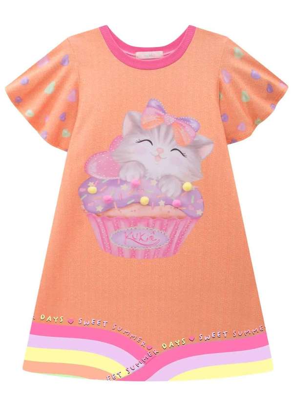 Kukiê - Vestido Infantil Menina Estampado Kukiê Estampado 2