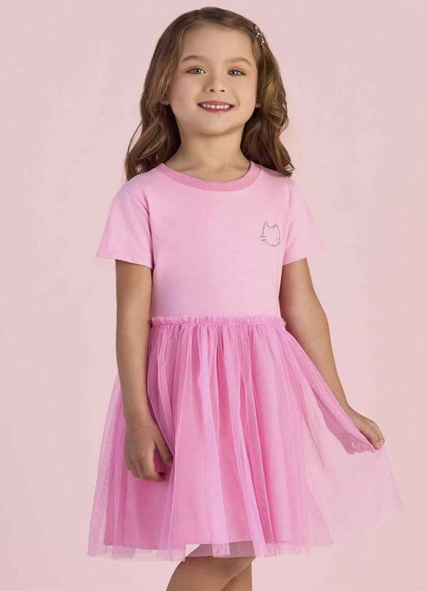 Mon Sucré - Vestido Infantil Mon Sucré Bailarina Pink Rosa