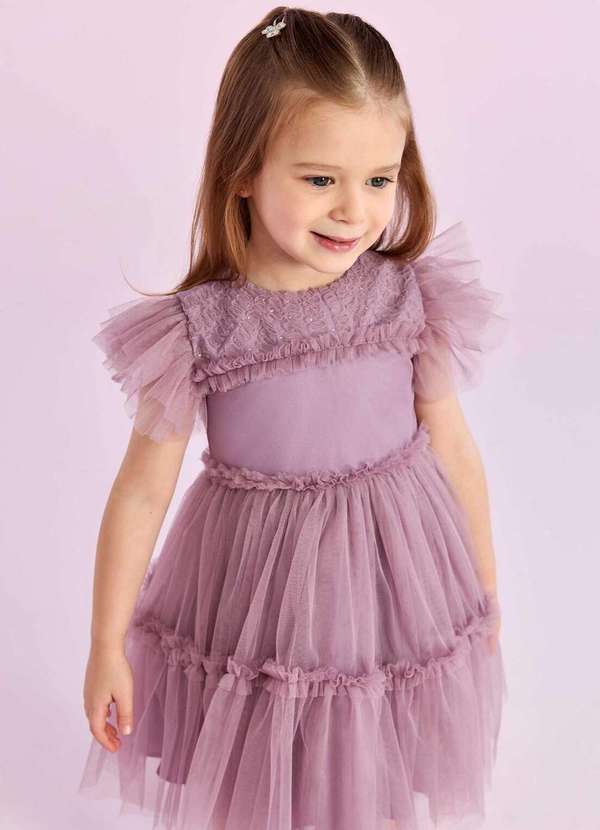 Petit Cherie - Vestido Infantil Petit Cherie Lilás Lilás 2