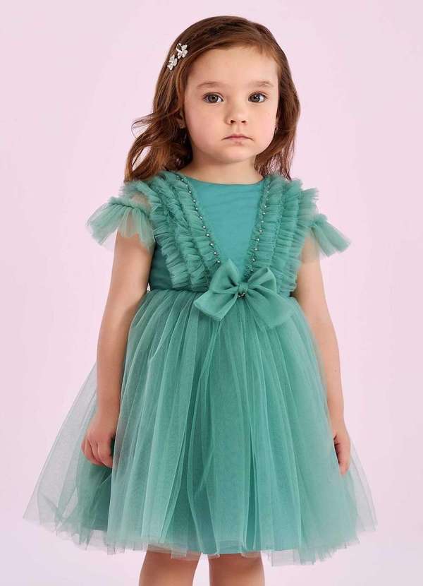 Petit Cherie - Vestido Infantil Petit Cherie Verde Menina Verde