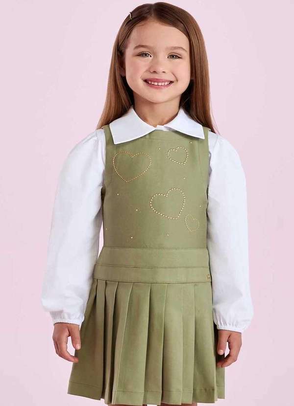 Petit Cherie - Vestido Infantil Petit Cherie Verde Verde
