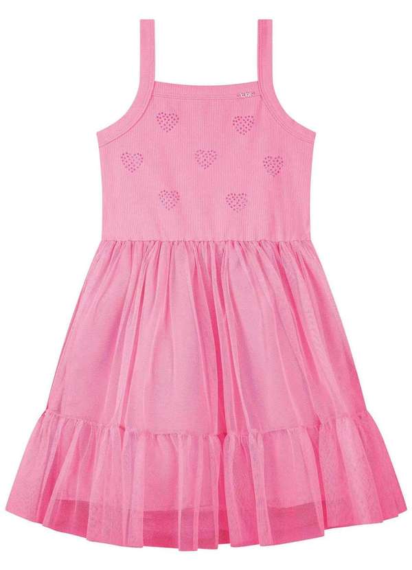 Kukiê - Vestido Infantil Rosa Kukiê Rosa