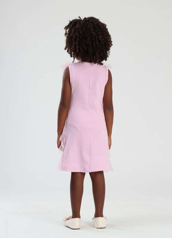 Luluzinha - Vestido Infantil Rosa Menina Luluzinha Rosa 2