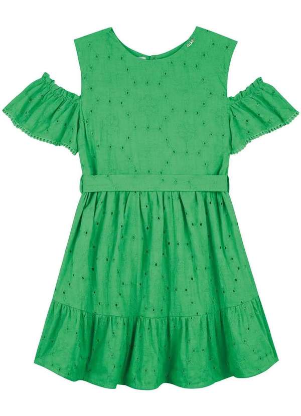 Kukiê - Vestido Infantil Verde Kukiê Verde