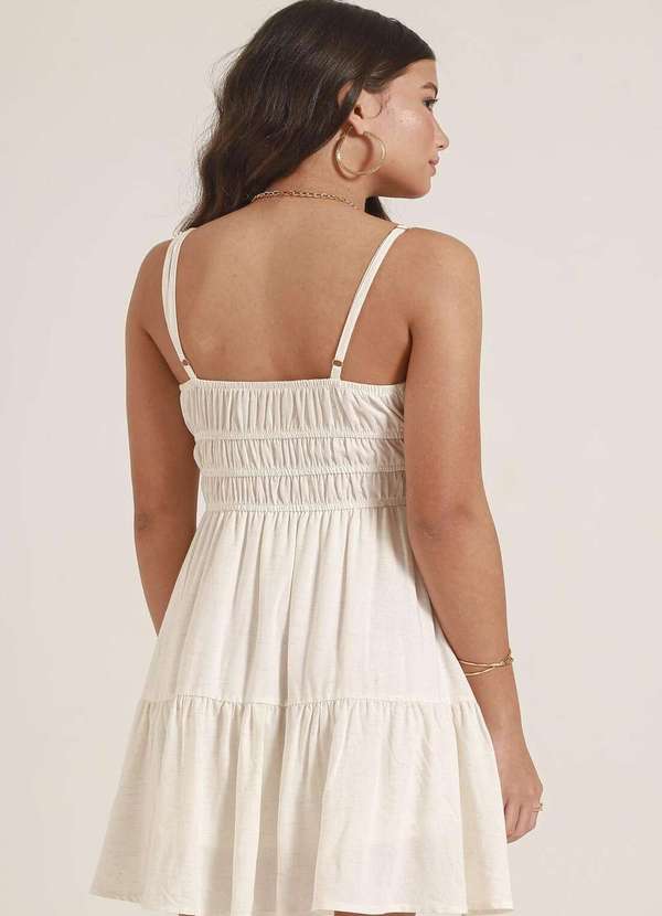 Poah Banana - Vestido Juvenil Menina Poah Banana Branco 2