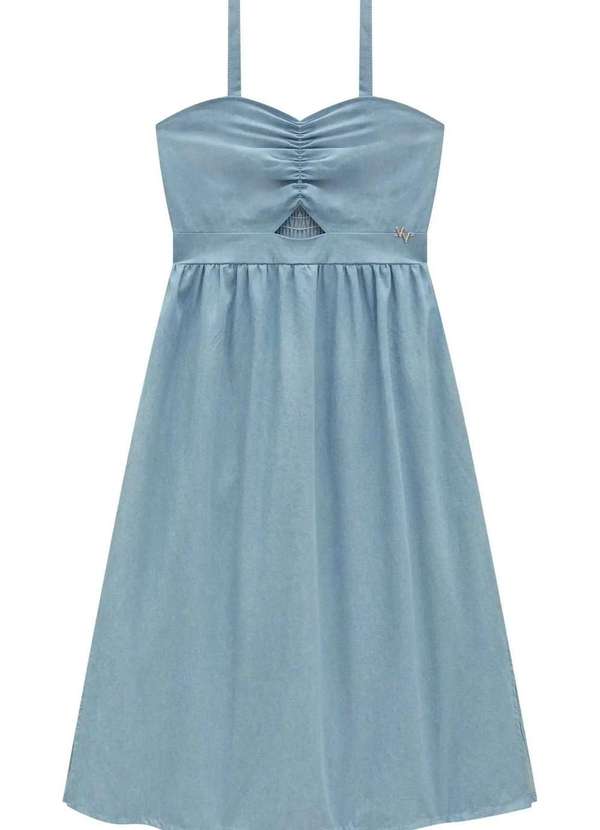 Vic&vicky - Vestido Longo Alça Menina Juvenil Vic Vicky Jeans 2