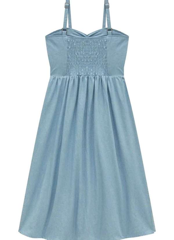 Vic&vicky - Vestido Longo Alça Menina Juvenil Vic Vicky Jeans 3