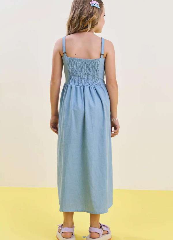 Vic&vicky - Vestido Longo Alça Menina Juvenil Vic Vicky Jeans 4