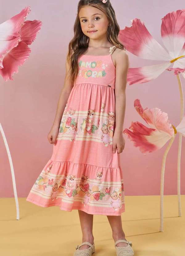 Infanti - Vestido Longo Infantil Infanti Estampado 3
