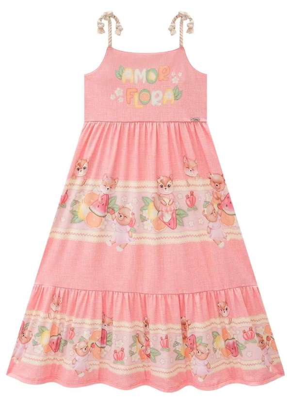 Infanti - Vestido Longo Infantil Infanti Estampado 4