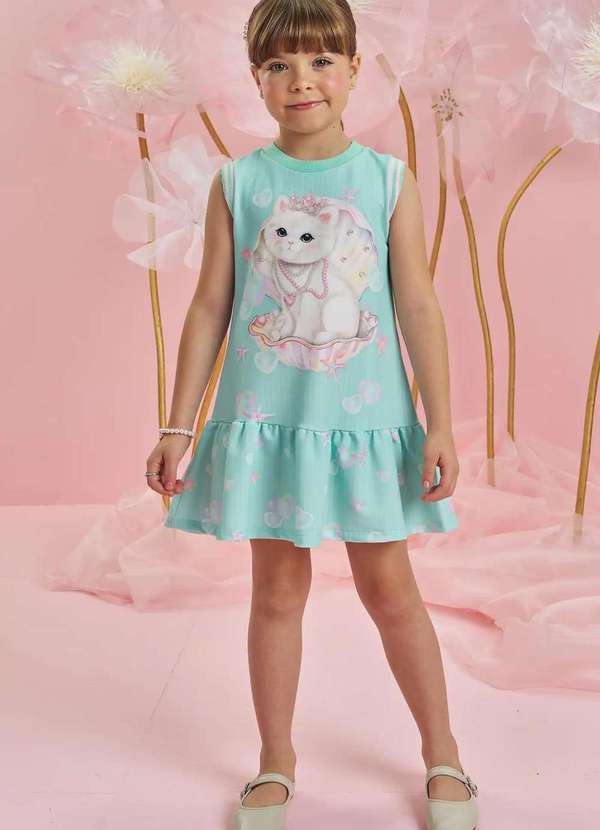 Infanti - Vestido Menina Azul Infanti Azul