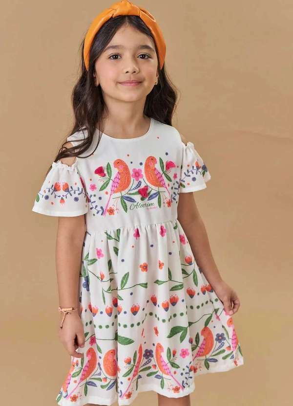 Kukiê - Vestido Menina Estampado Kukiê Estampado