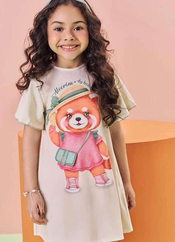 Kukiê - Vestido Menina Estampado Kukiê Estampado